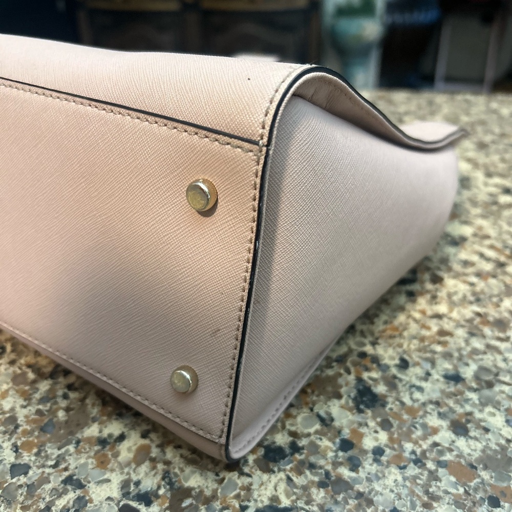 Kate Spade All Leather Cream Handbag - Picture 4 of 6